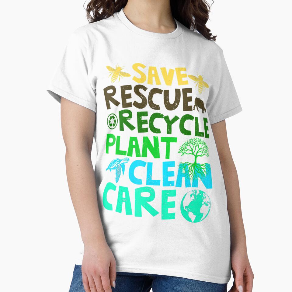 Save Bees Rescue Animals Recycle Plastict Earth Day by icecoconut