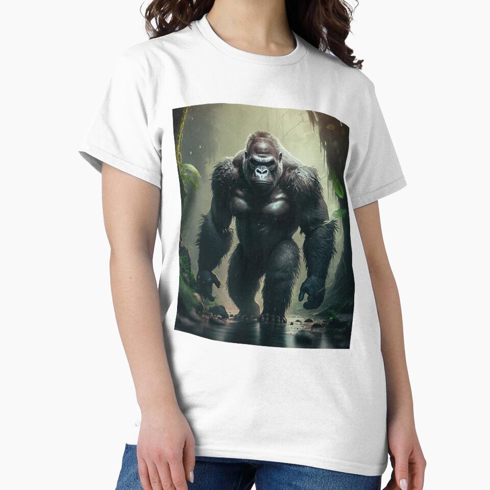 Mountain Gorilla in the Wild Jungle by Brockinator