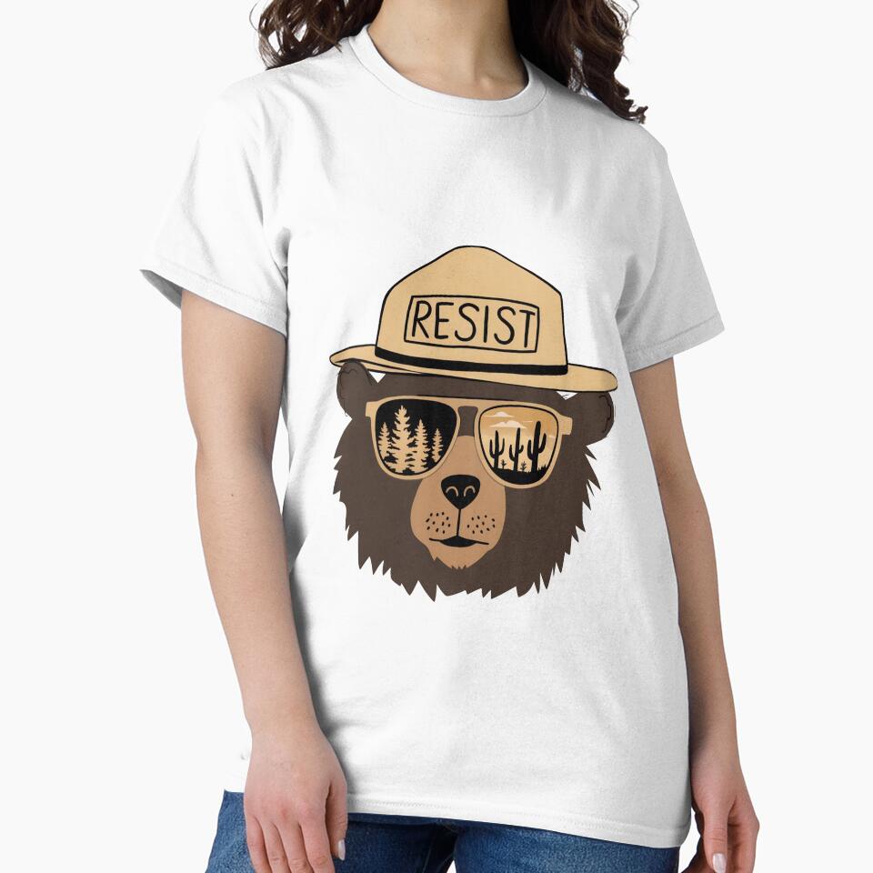 Protect our national parks - smokey the bear Resist and hands off our public lands trees by SkeletonsDanger