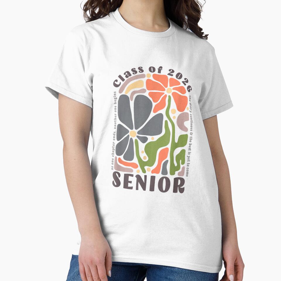 Senior 2026 Boho Floral Class of 2026 High School Senior by Boutkimaewab