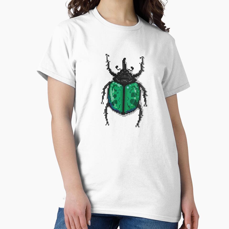 Pixel art beetle nº 58 by Kanistamps