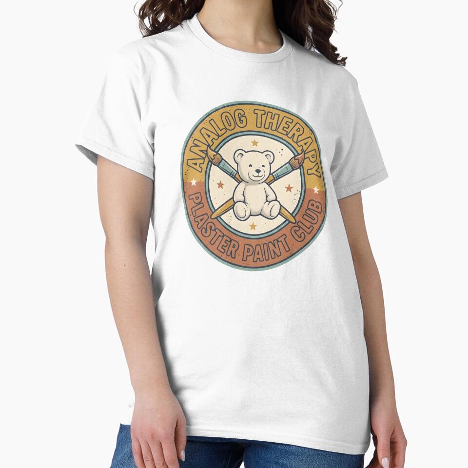 Vintage Teddy Bear Analog Therapy Art Club by SplashTastic