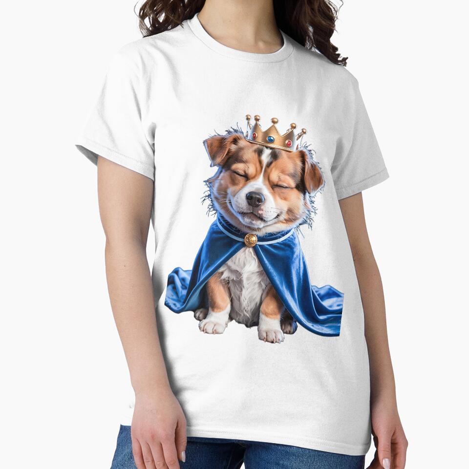 DOG WEAR CROWN Funny Dog Lovers Casual Everyday Style Outfit by Cre8tivePrint