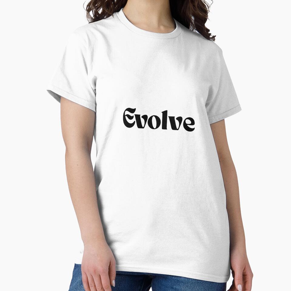 Minimalist typographic art Evolve by ElizabethCoelho