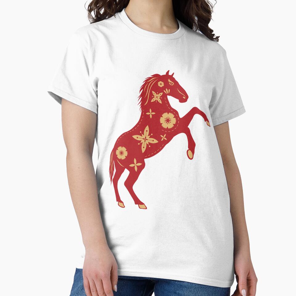 Luxe Fire Horse 2026 On Black by AnimaliaStar
