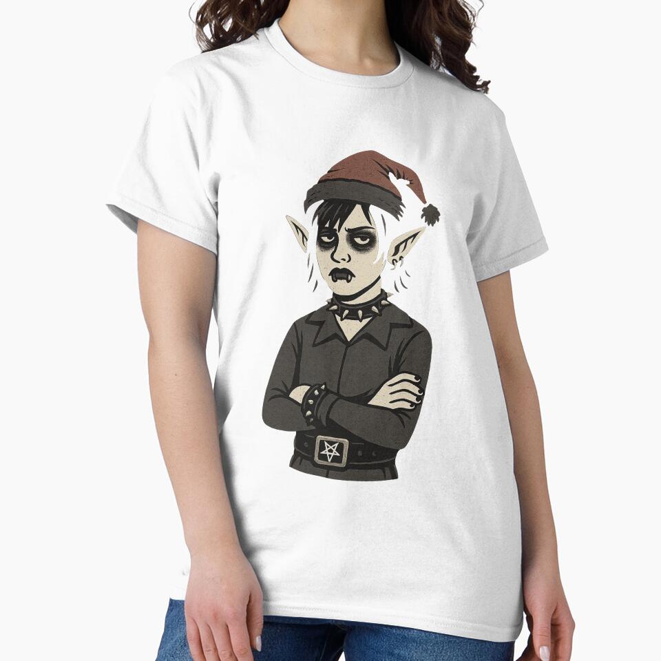 Goth Christmas Elf Gothic Christmas Men Women by BlueBerry-Pengu