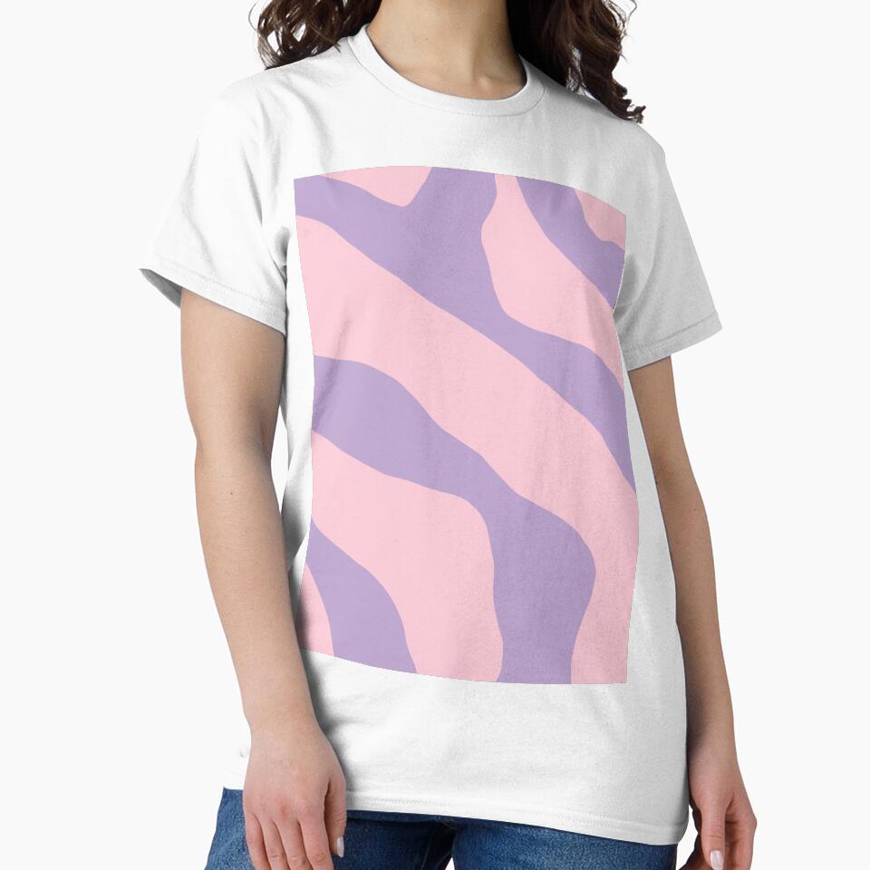 Lavender Pink Pastel Abstract Organic Forms Contemporary Aesthetic Pattern by kierkegaard