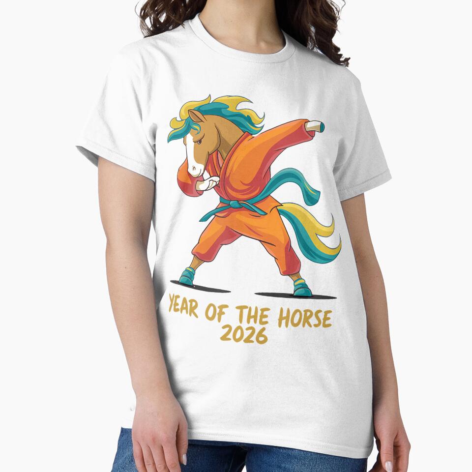 Dabbing Horse Lunar Chinese New Year Of The Horse 2026 by KellyJudith
