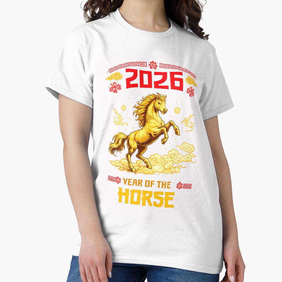 Year of The Horse 2026 Lunar New Year Chinese New Year 2026 by first-shirt ⭐ ⭐ ⭐ ⭐ ⭐