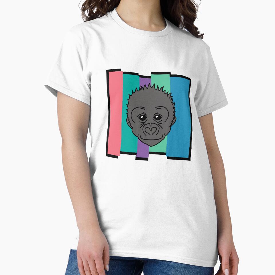Retro Baby Gorilla by BogsuckerDesign