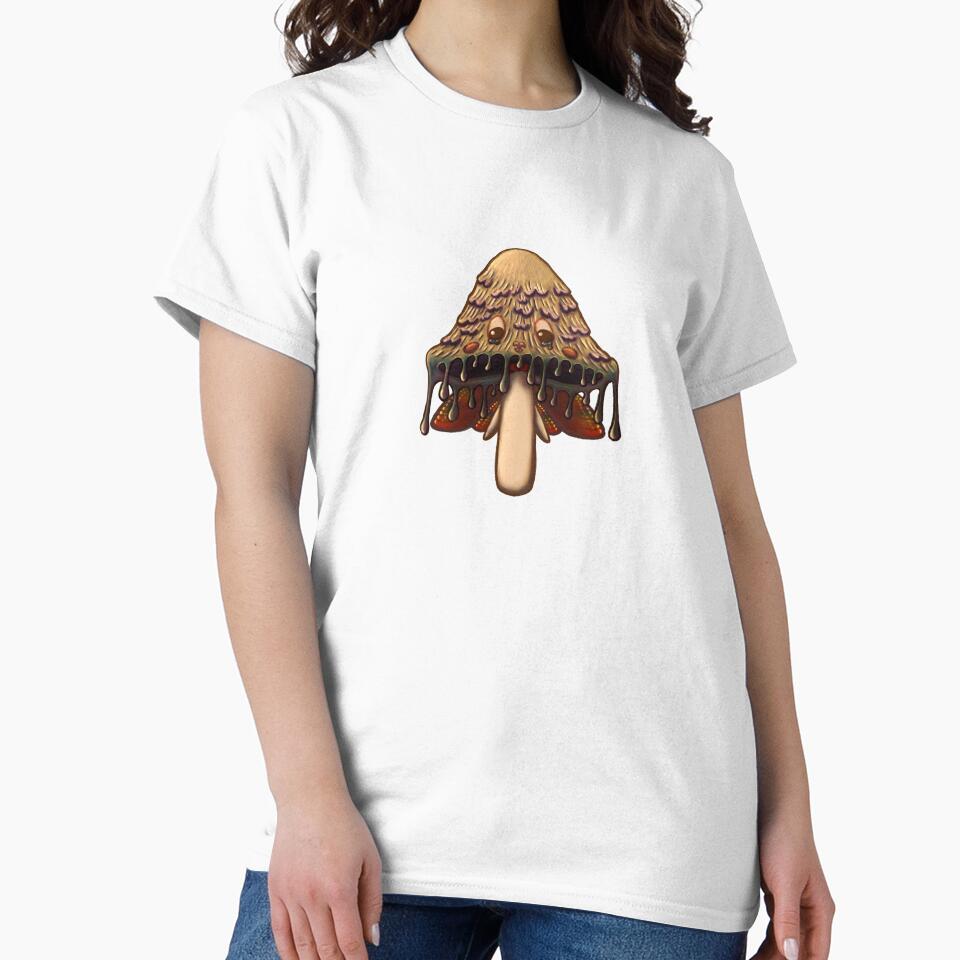 Sad Mushroom Fae Faerie Fairy Creature Inkcap by seeliecastle