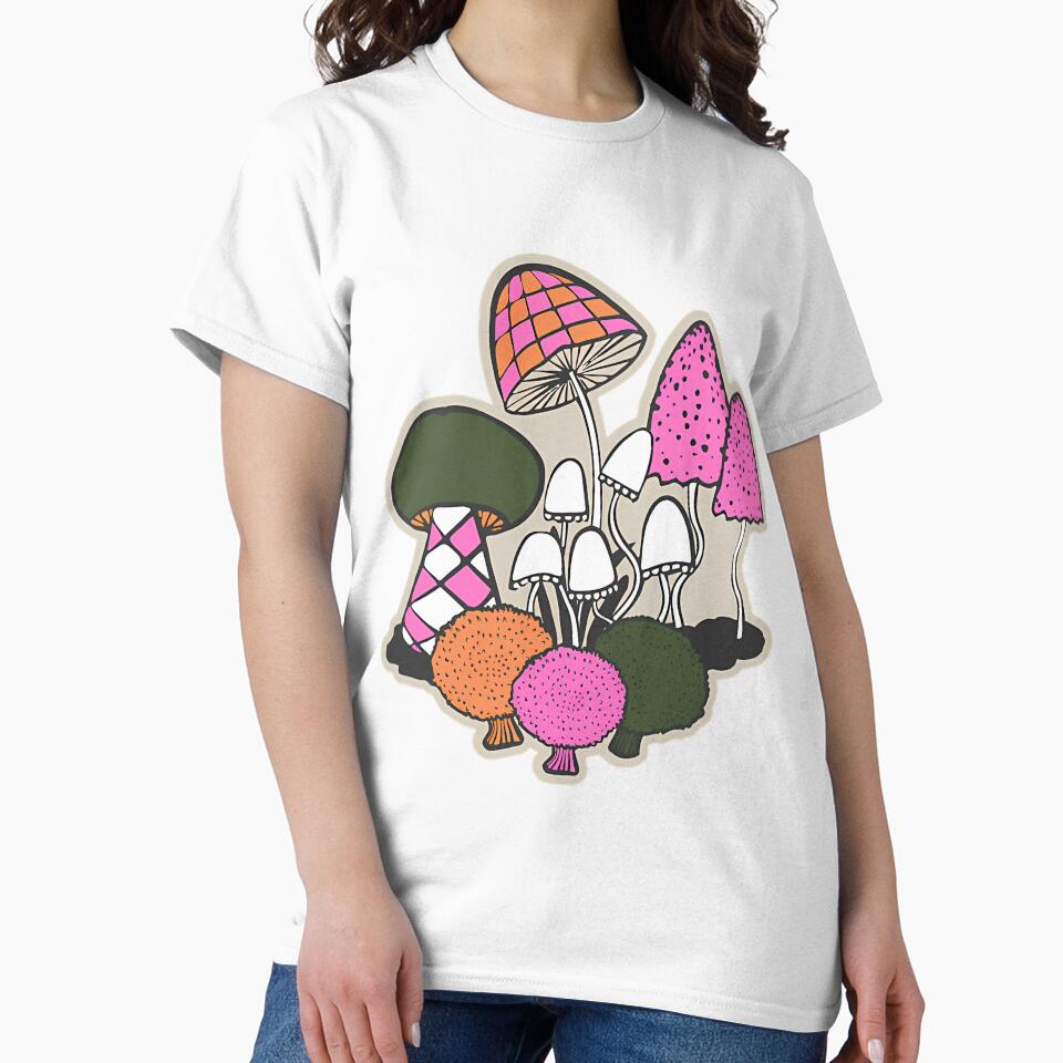 Groovy Weirdcore Mushrooms Color Pop by anningcragin1