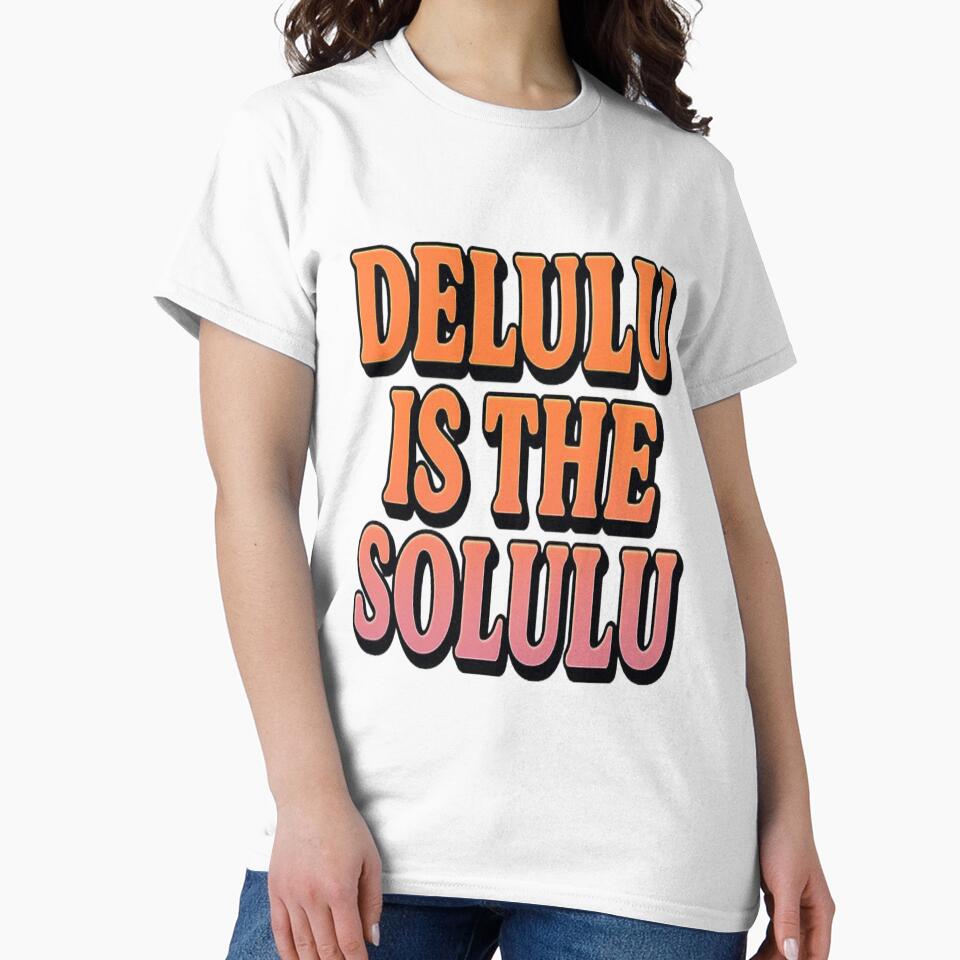 Delulu Is The Solulu Retro Gradient Quote by JayInspires