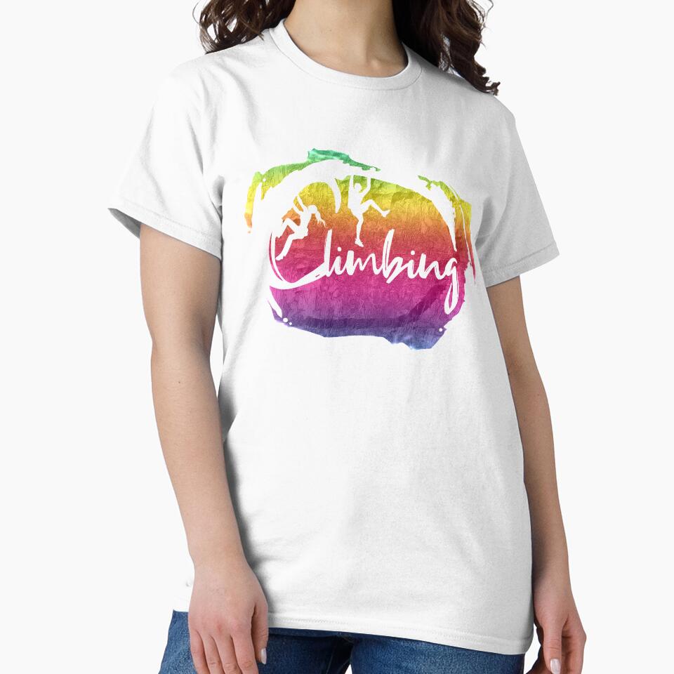 Climbing lettering rainbow sunset - bouldering by MadandMean