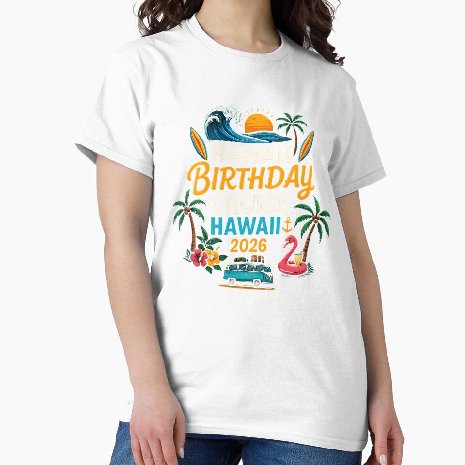 Hawaii Birthday Cruise 2026 Tropical Beach Vacation Design Retro Summer Travel by laggy-soul-0