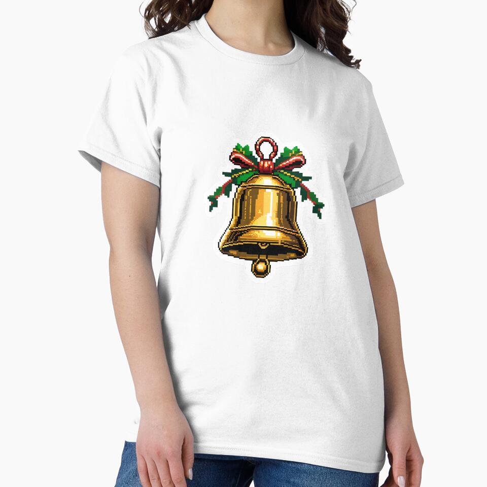 Cute Pixel Golden Sleigh Bell with Shiny Highlight by BankMano
