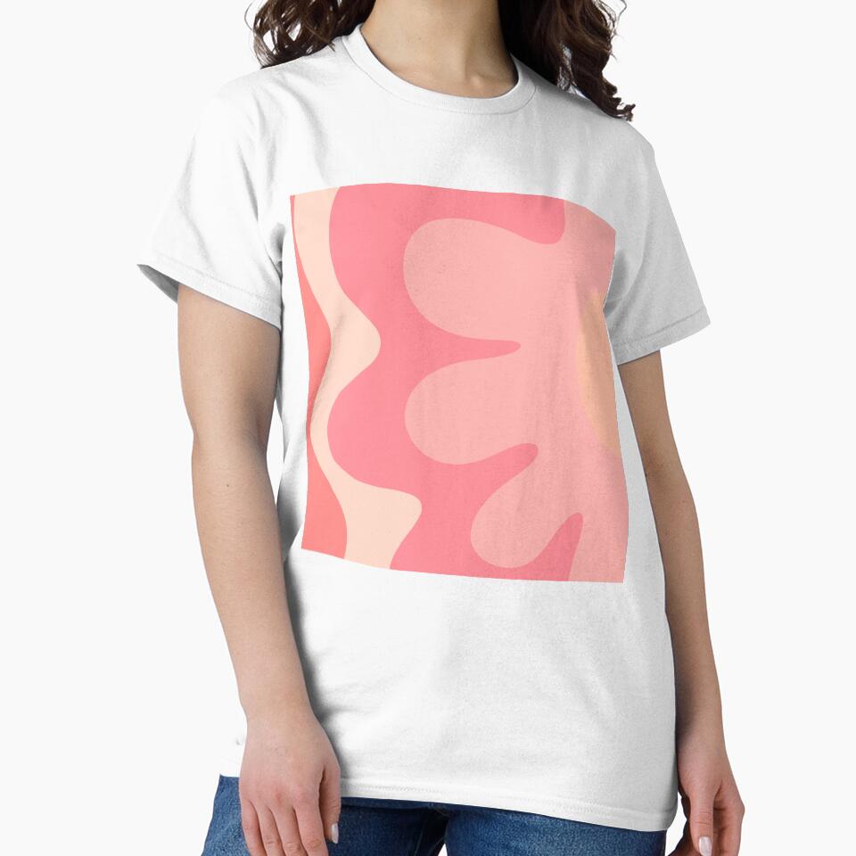 Happy Flower Retro 60s 70s Vibe Pink Blush by kierkegaard