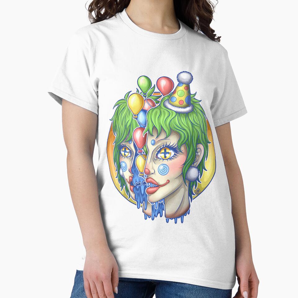 Surreal Clowncore Aesthetic Portrait Art by icbgllgpl