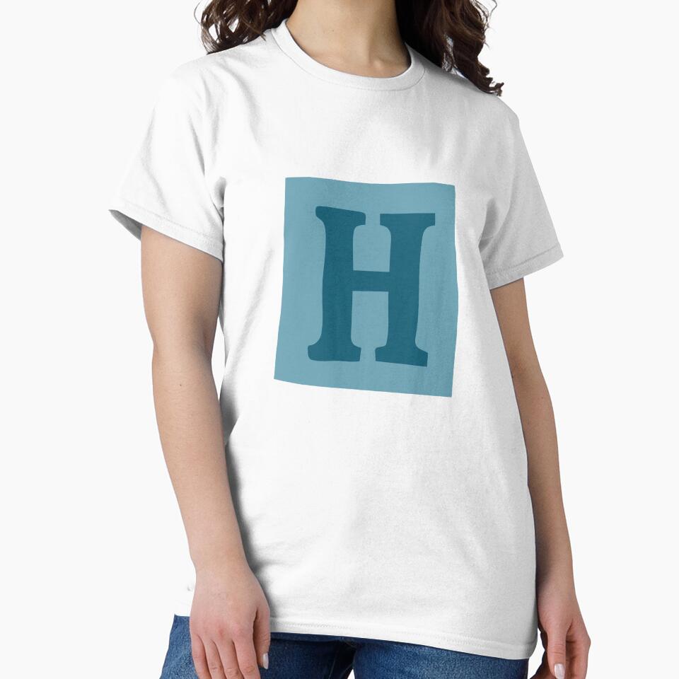Letter H - Colorful Cutout Paper Collage Alphabet Initial by uncoXab