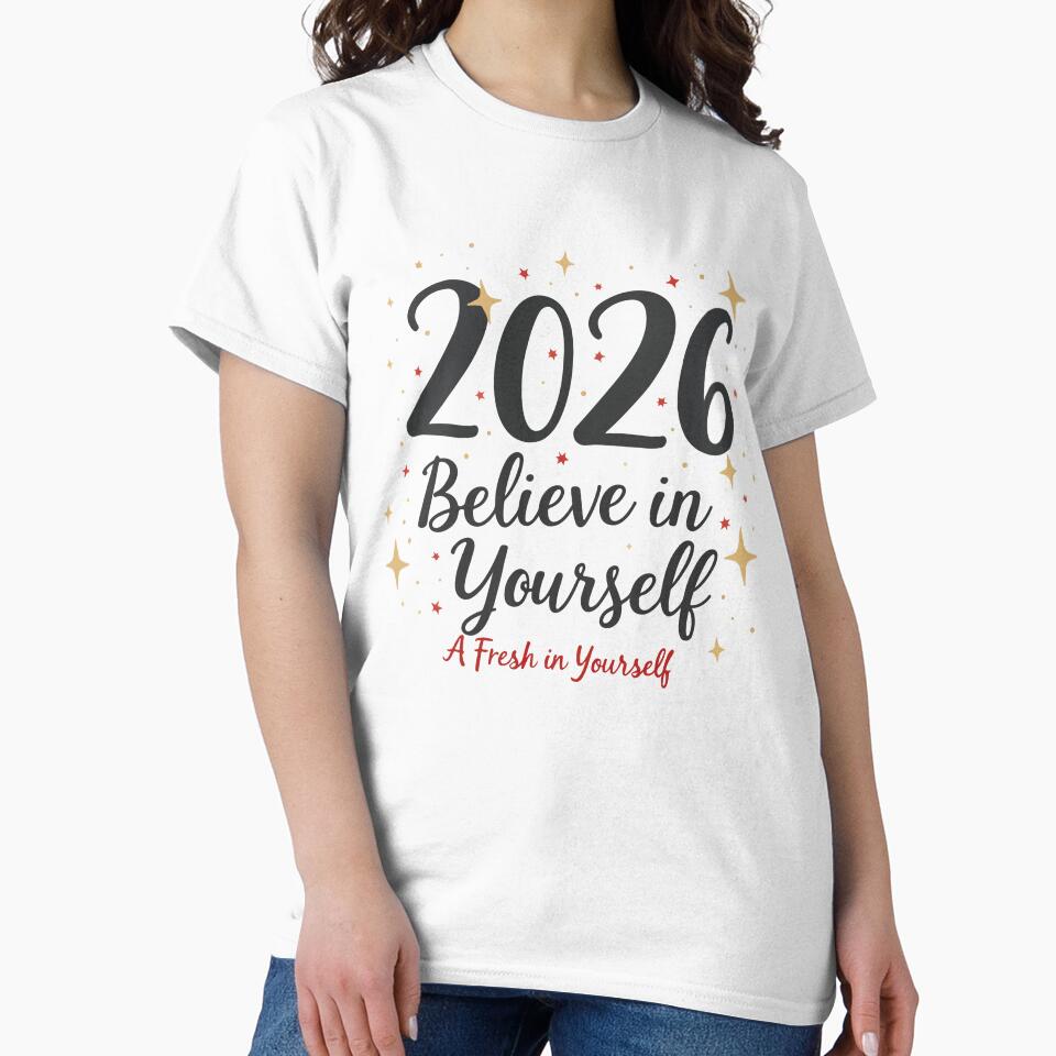 2026 Believe in Yourself – Motivational New Year Fresh Start Design by Design-Pro-21