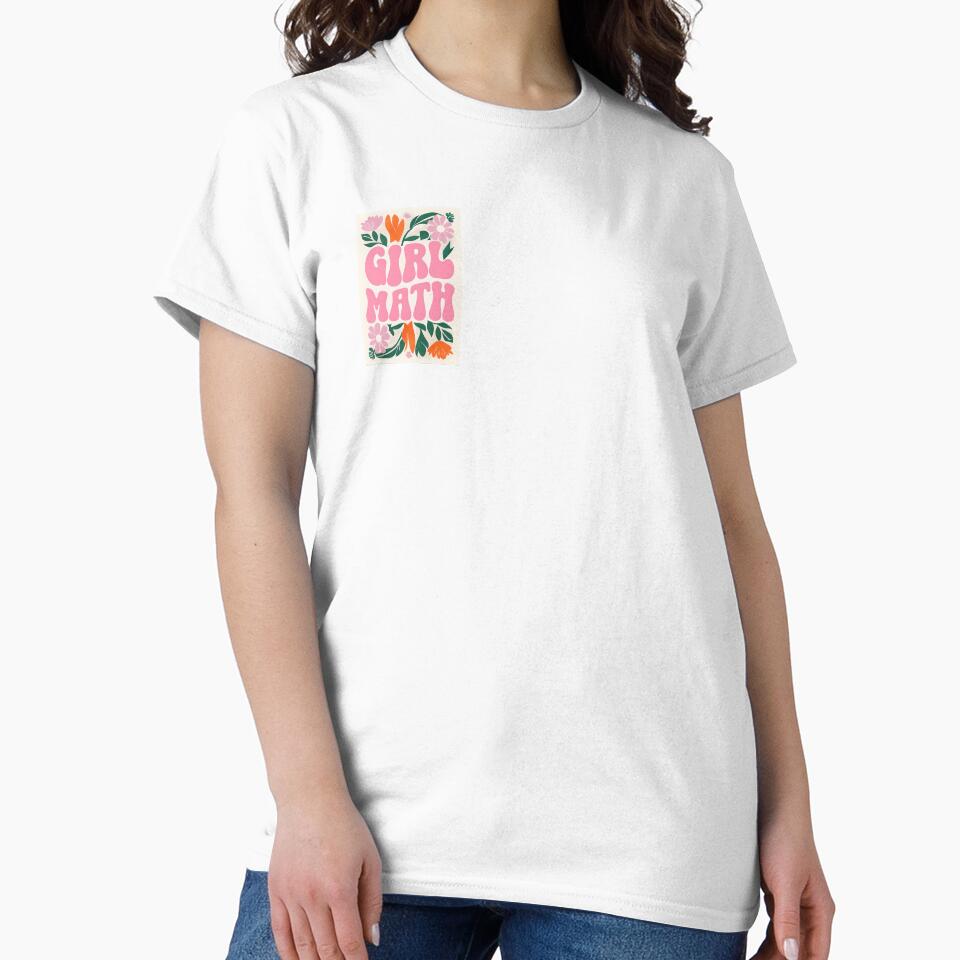 Girl Math – Retro Aesthetic Pink Floral Sticker by lululucyy