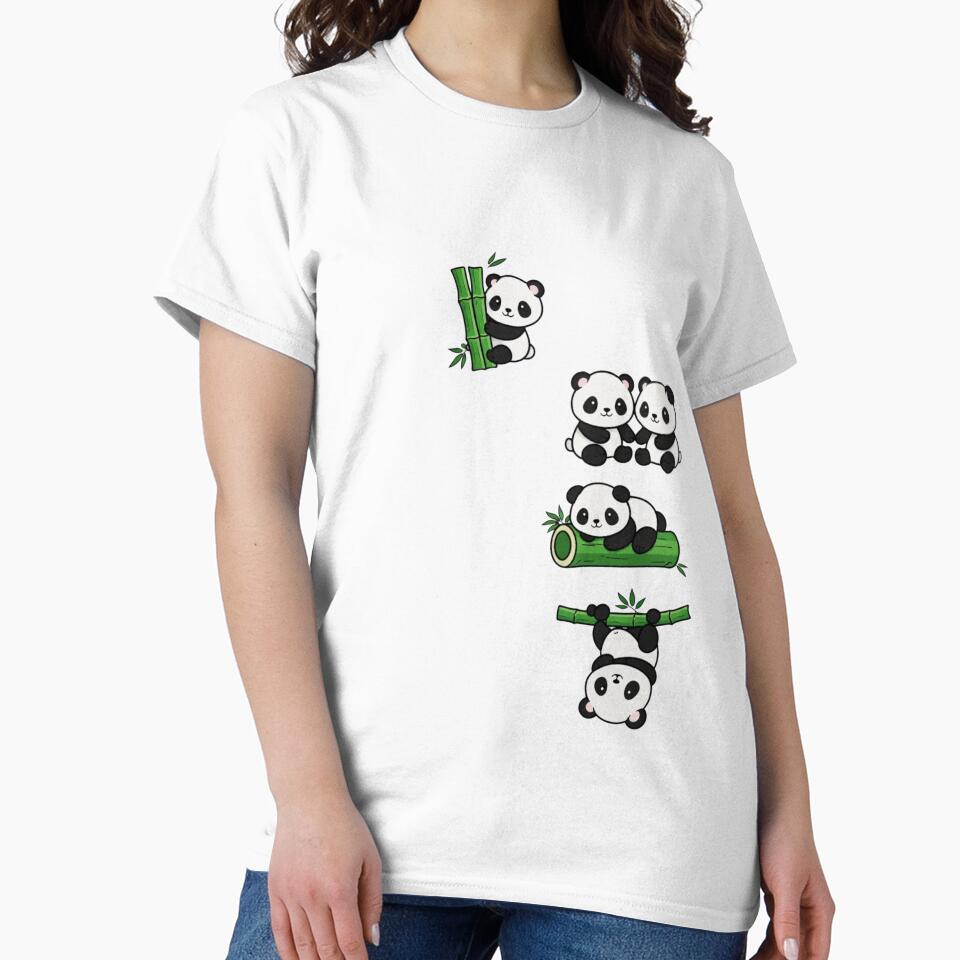 Cute Kawaii Panda Bears Bamboo - Funny Panda Lover Gift by Unsololugar