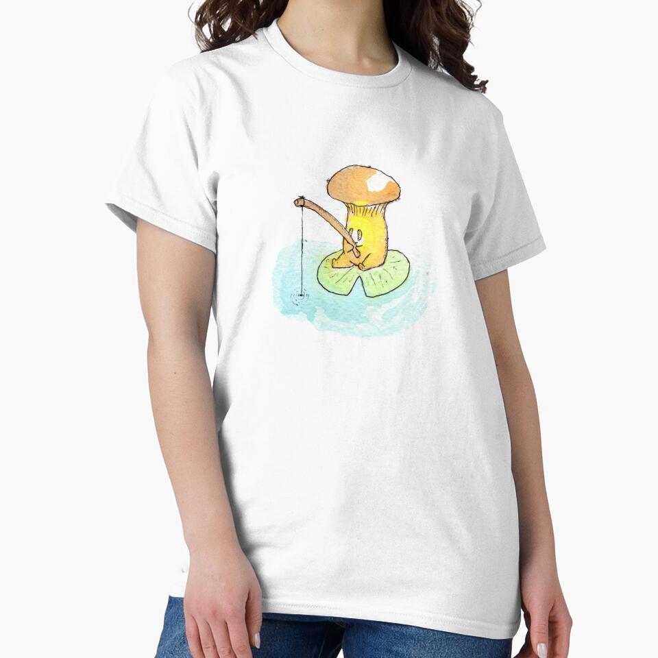 Cute mushroom fishing by LilComfyFella