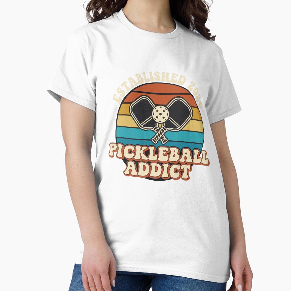 Retro Vintage Pickleball Addict - Established 2026 Sport by vlahstudio