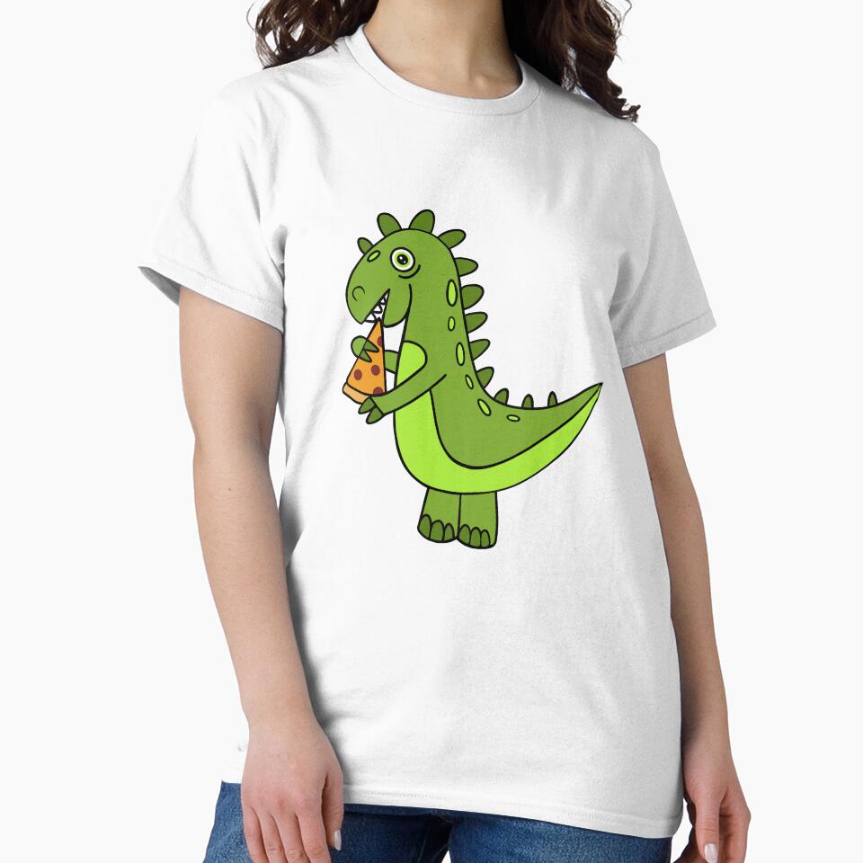 Dinosaur Pizza by Sartoris Art