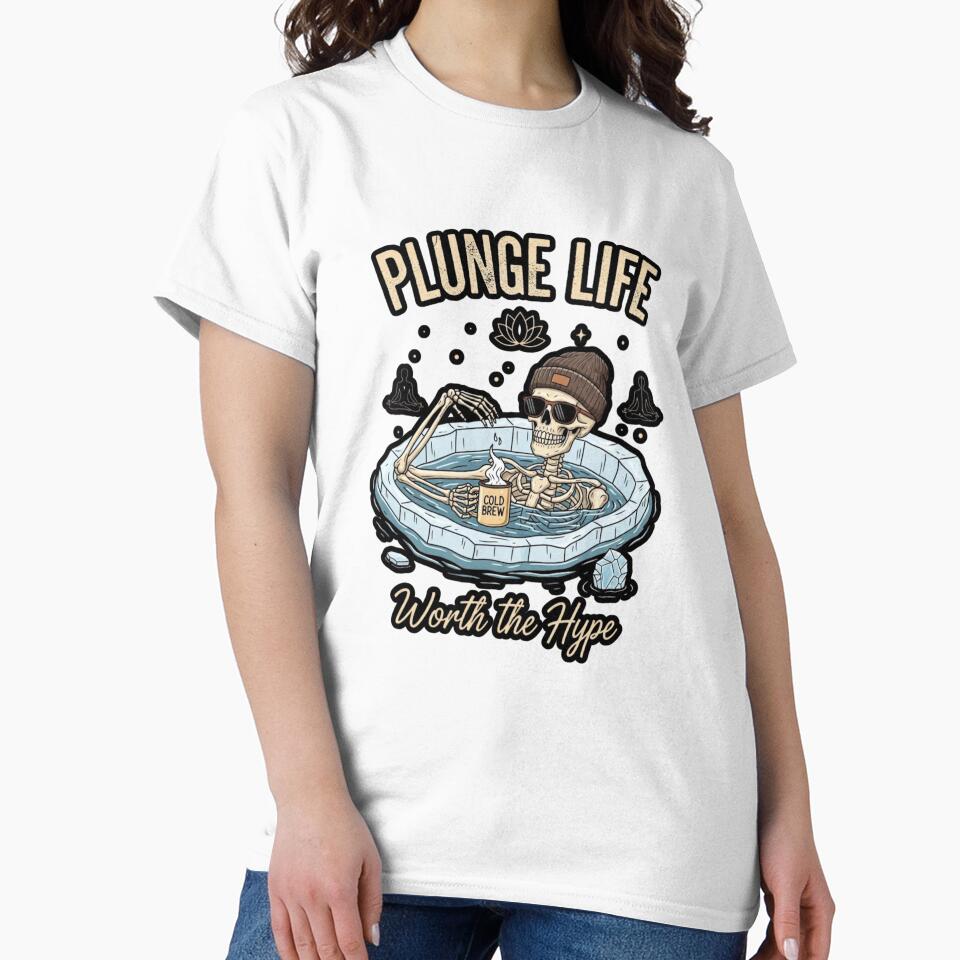 Plunge Life, Worth the Hype - Funny Ice Bath Gift for Biohackers by FitEnvy