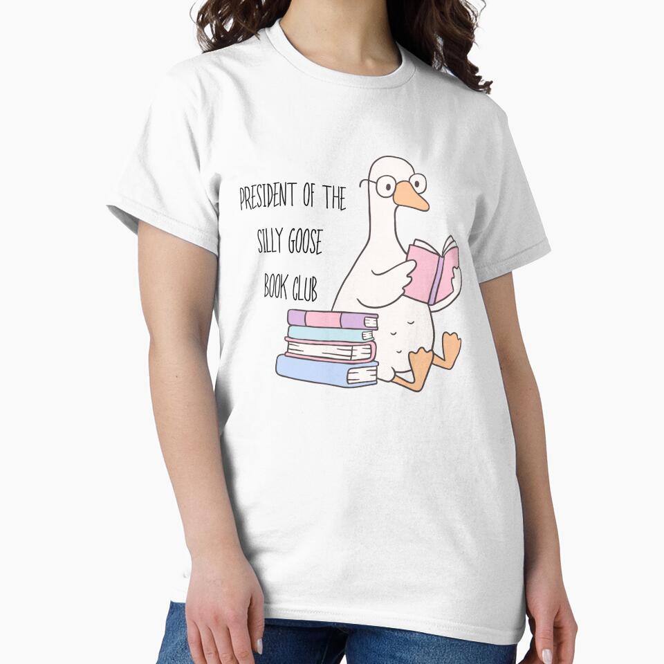 President of the Silly Goose Book Club | Bookish Kindle Sticker by theintentionalteacher