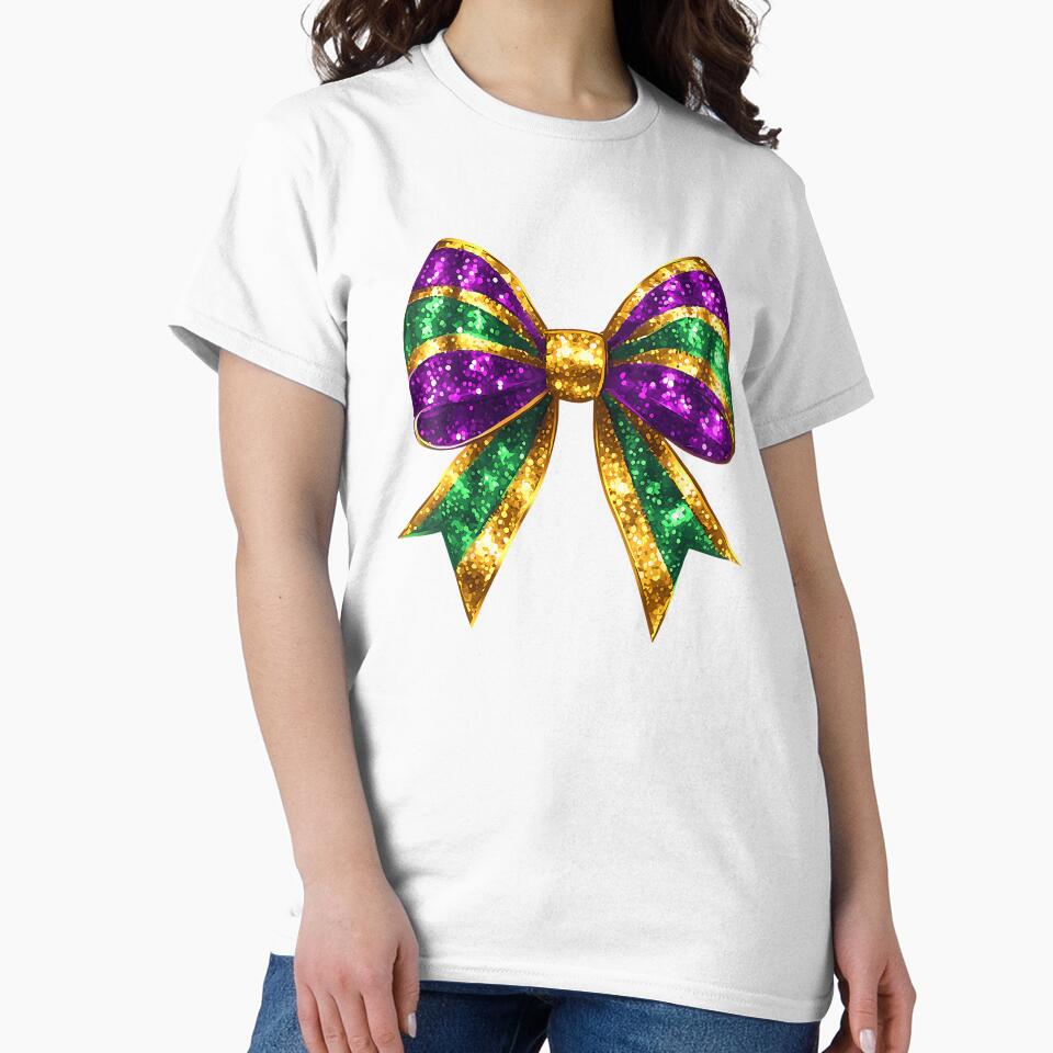 mardi gras coquette bow women Women Kids by Boutkimaewab