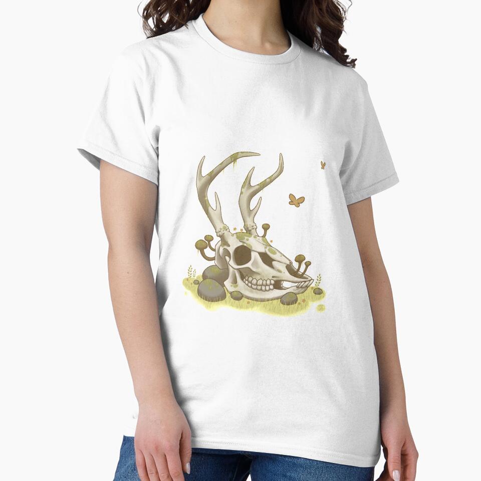 Mossy Deer Skull by HuntingForTeeth