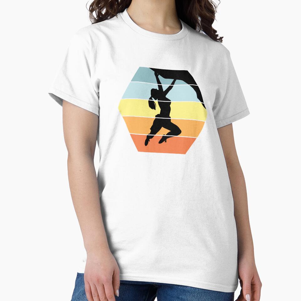 Woman Bouldering - Summer Colors by HeatherPore