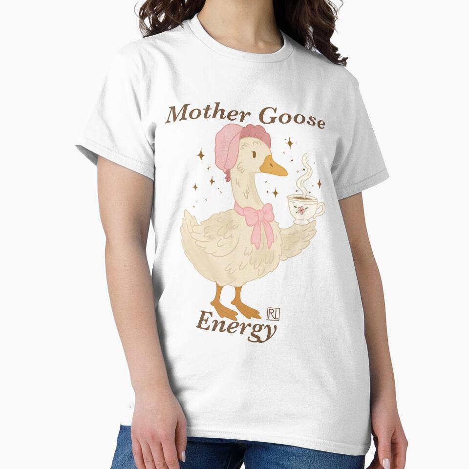 Mother Goose Sticker- Mother goose energy- Cute Animal Art by TheCozyCritterClub