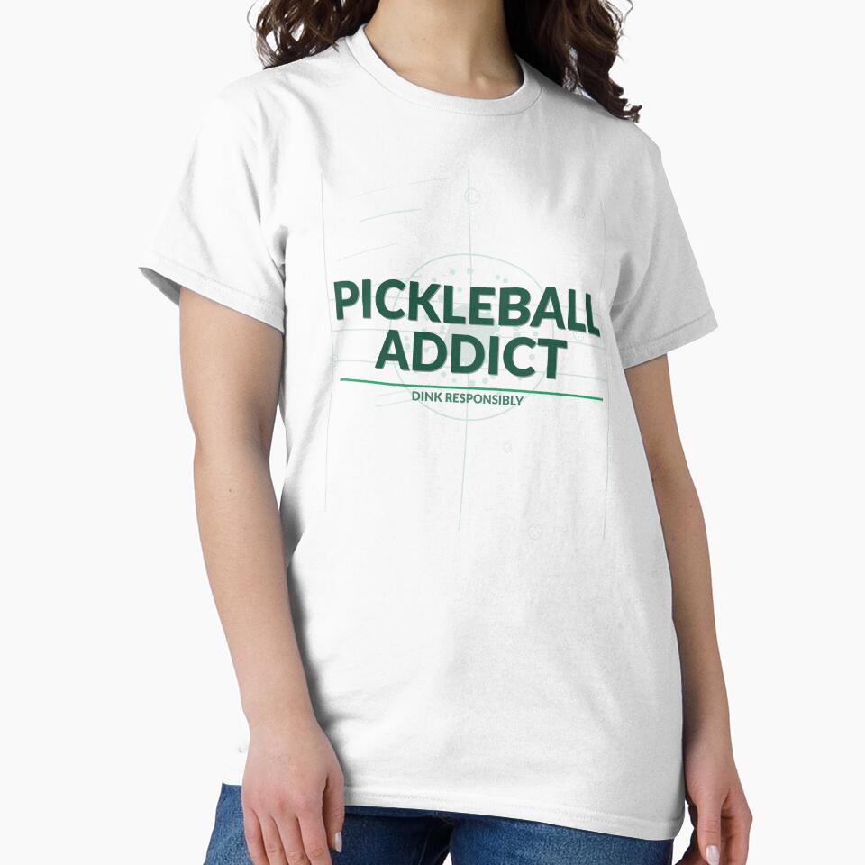 Pickleball Addict Shirt | Funny Pickleball Gift for Players & Fans by Daily Mood Tees