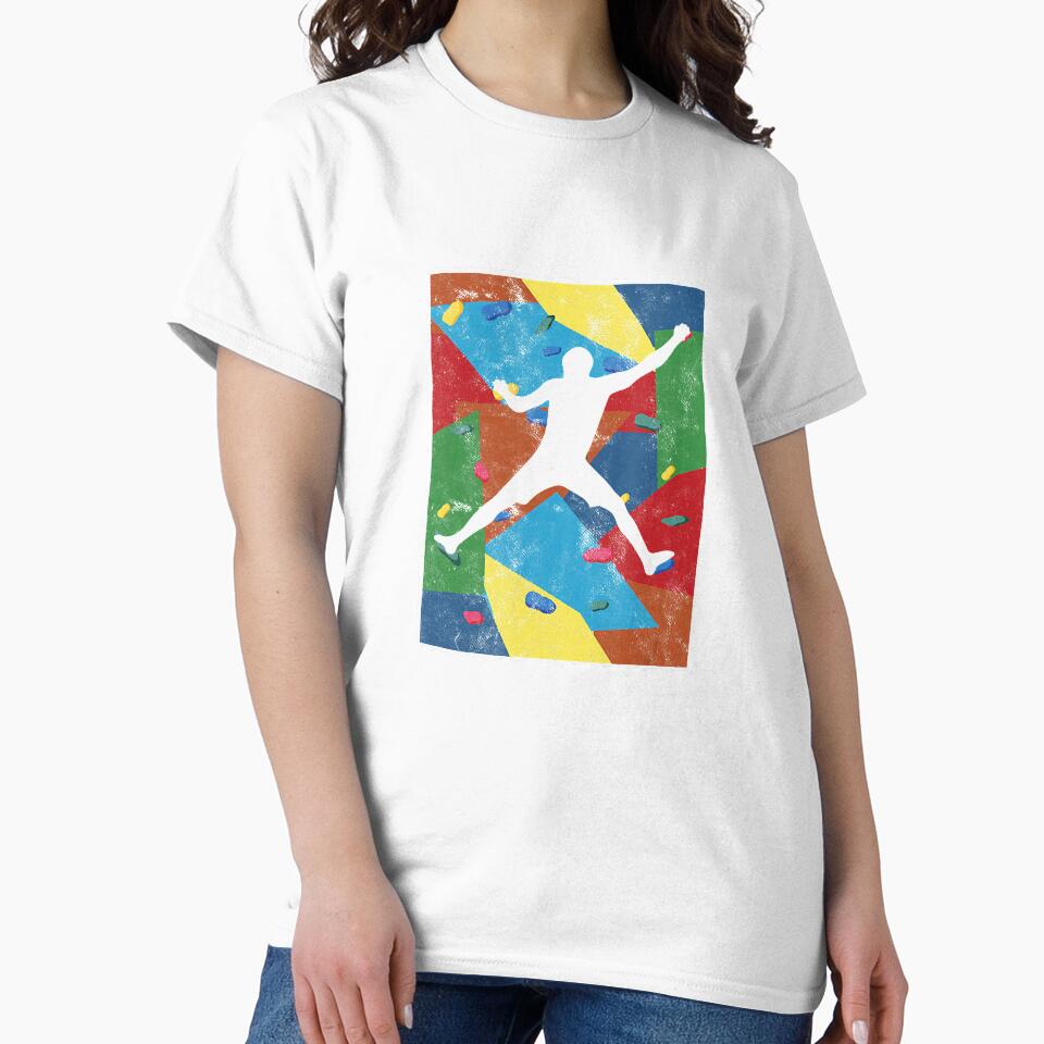 Retro Bouldering Mountaineer Mountain Climber Rock Climbing by Jutisi