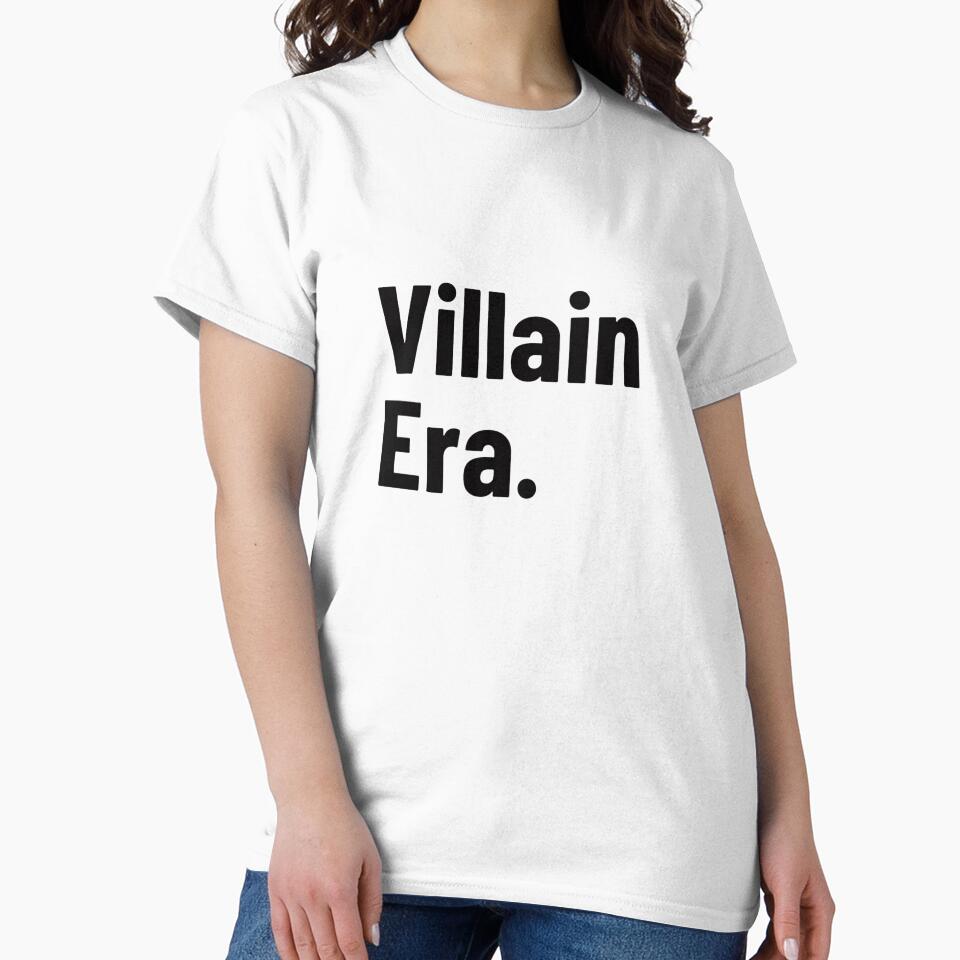 Villain Era Aesthetic T-Shirt | Dark Feminine Energy | Savage Mood Typography by Restless Mortal