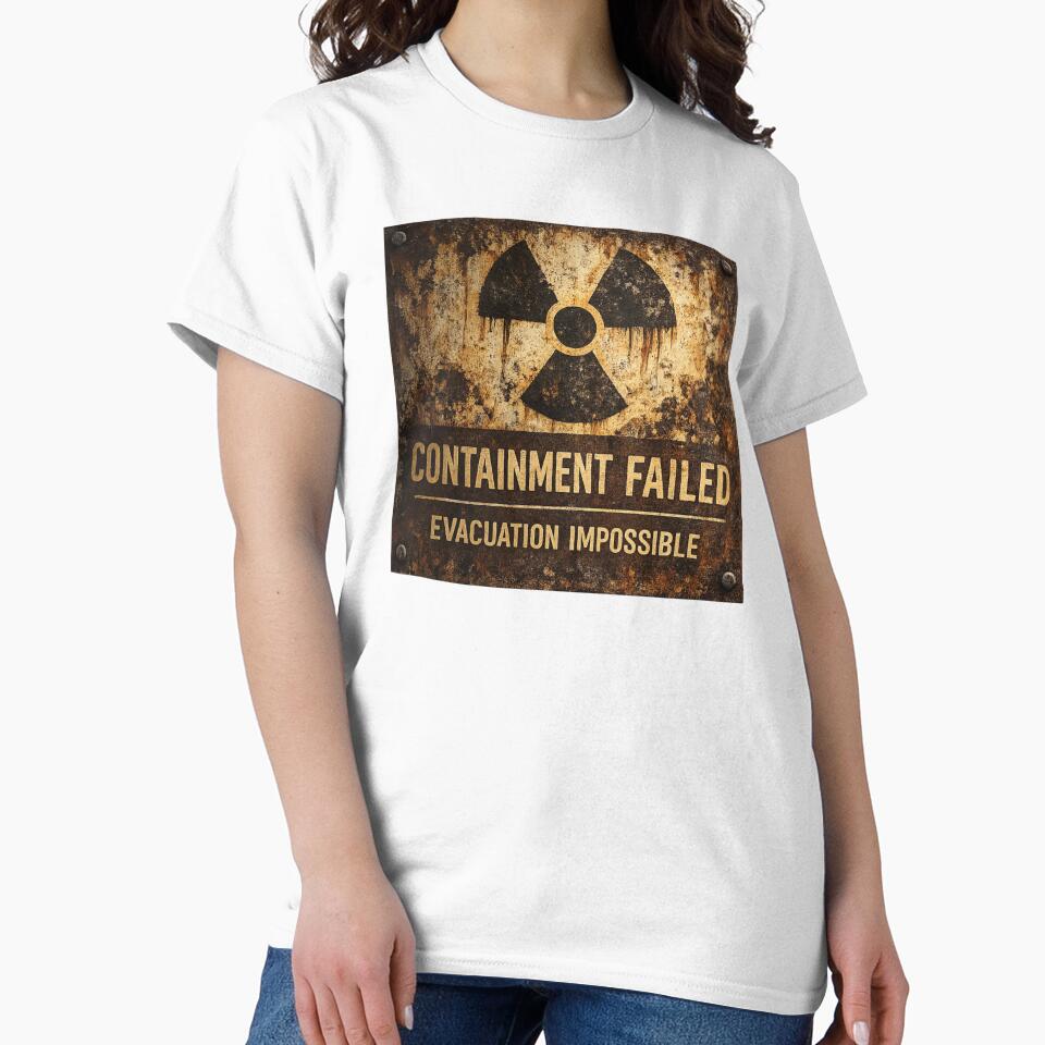 Containment Failed – Evacuation Impossible | Apocalyptic Radiation Warning Sign by 486DesignCo