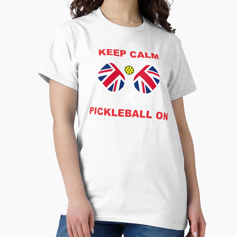 KEEP CALM PICKLEball ON - Union Jack Pickleball - UK pickleball - British pickleball – Pickleball GIFT by originalsusie