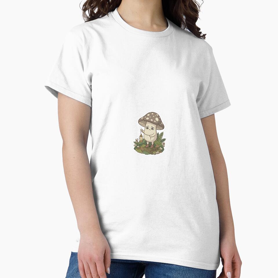 Cute Sad Mushroom with Lantern by UrbanVoid Studio