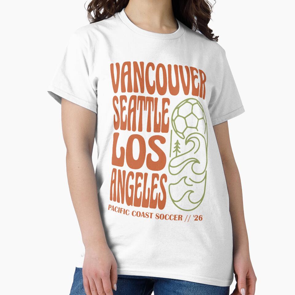 Retro Pacific Coast Soccer Vancouver Seattle LA '26 by BrownHorse90s