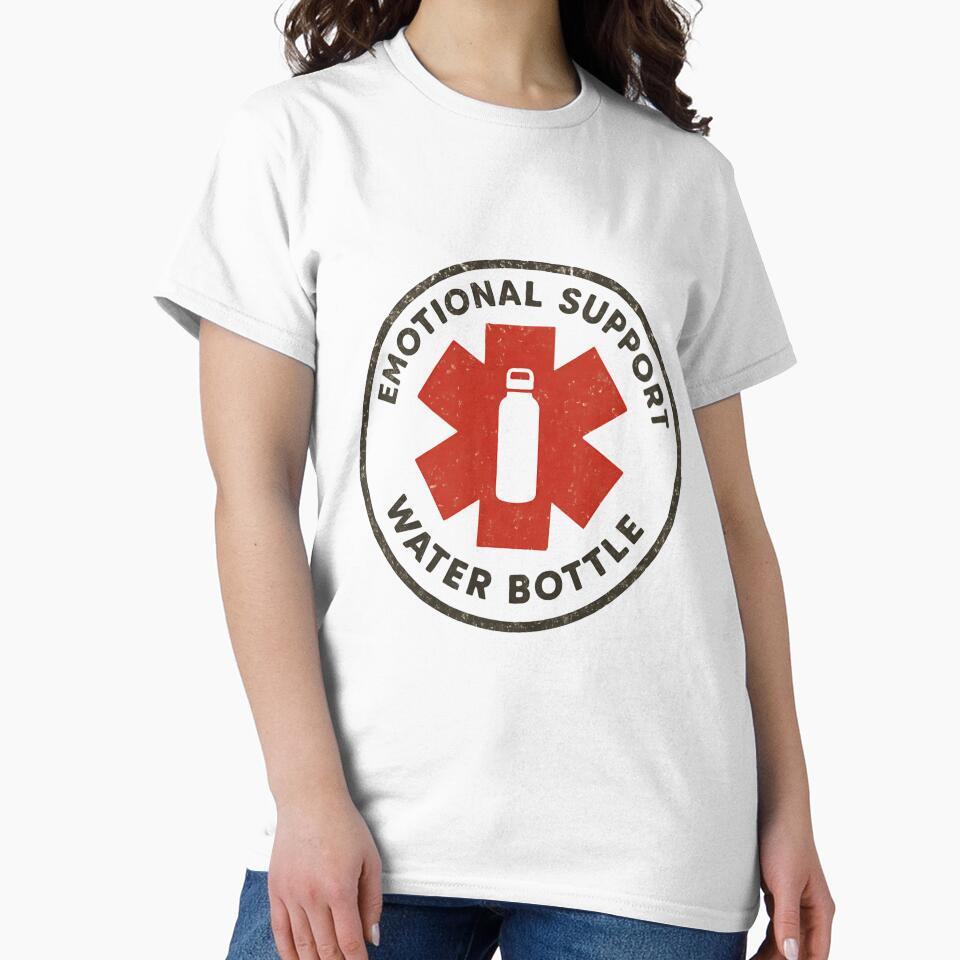 Emotional Support Water Bottle – Funny Inspired Mental Health by SkeletonsDanger