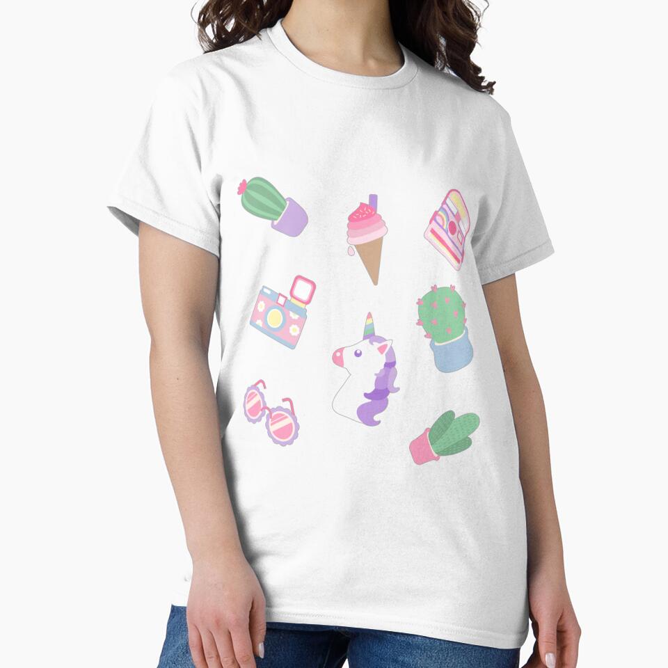 Pastel Girly Collection (Camera, Plant Camera, Sunglassed, Unicorn, Ice cream) by strawberryds