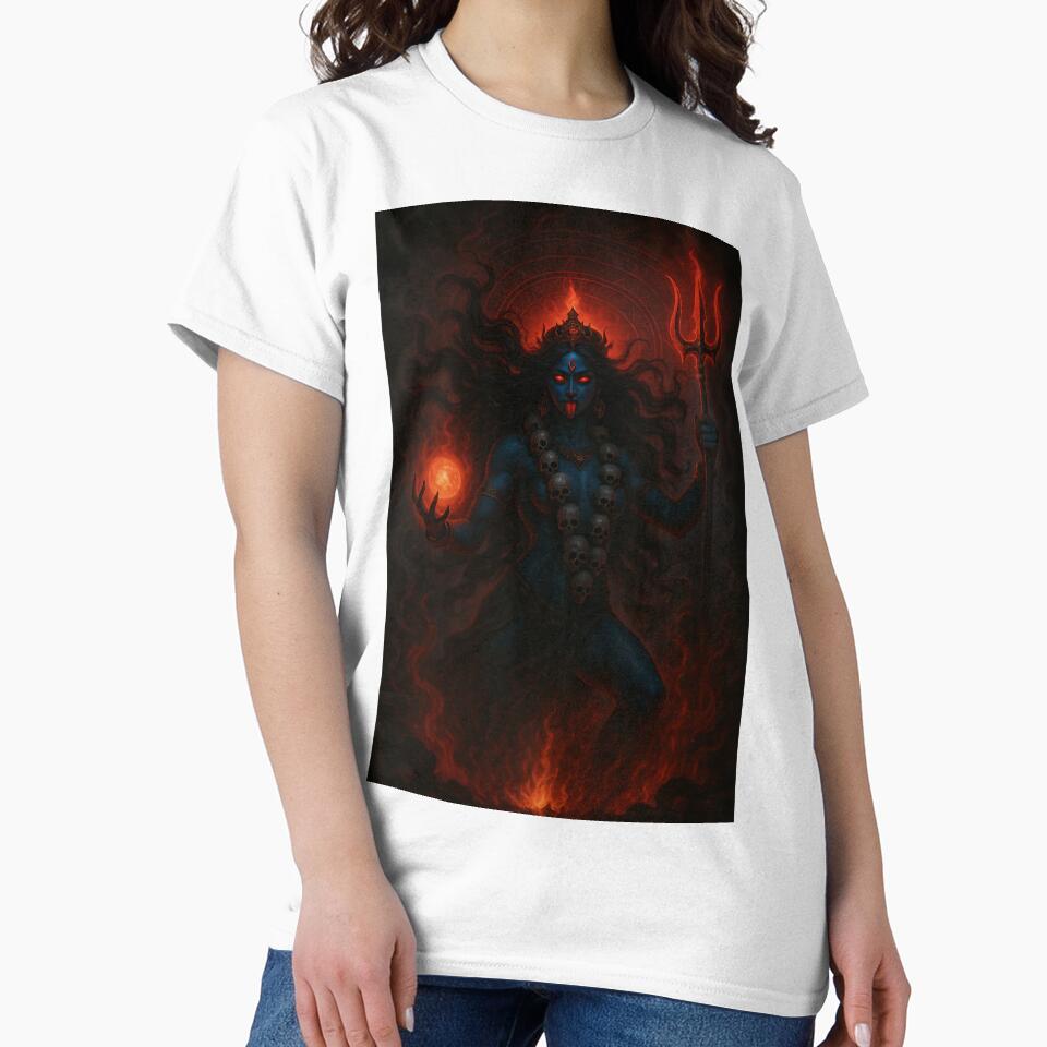 Kali Goddess of Destruction – Dark Fantasy Hindu Art by Beamiverse