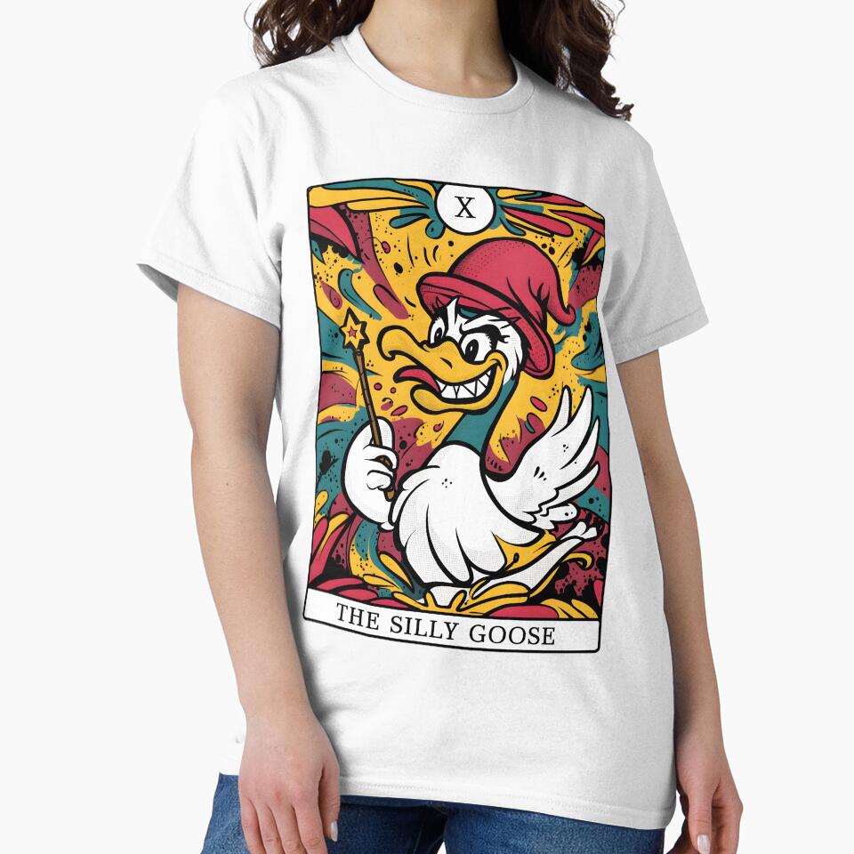 "The Silly Goose" Tarot Card | Chaotic & Funny Goose Design by MillennialVibe