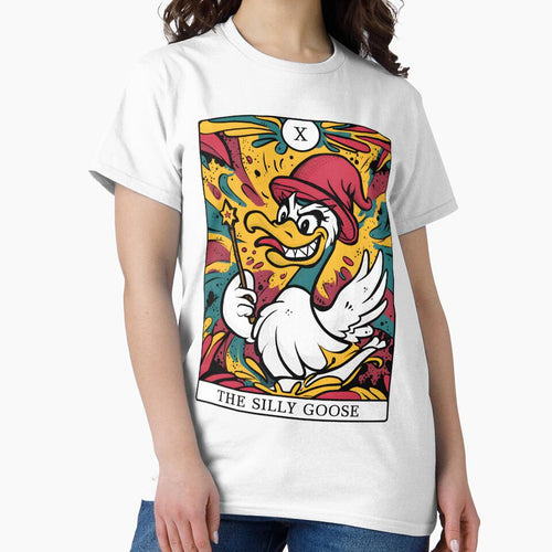 "The Silly Goose" Tarot Card | Chaotic & Funny Goose Design by MillennialVibe