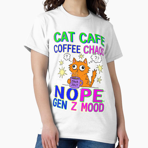 8Bit Coffee Cat Chaos Gen Z Aesthetic Meme by ART ATTACK ZONE