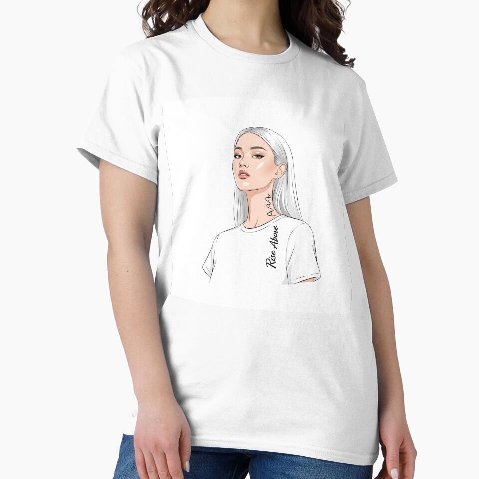 Rise Above Silver Hair Minimalist Portrait by Ossvio