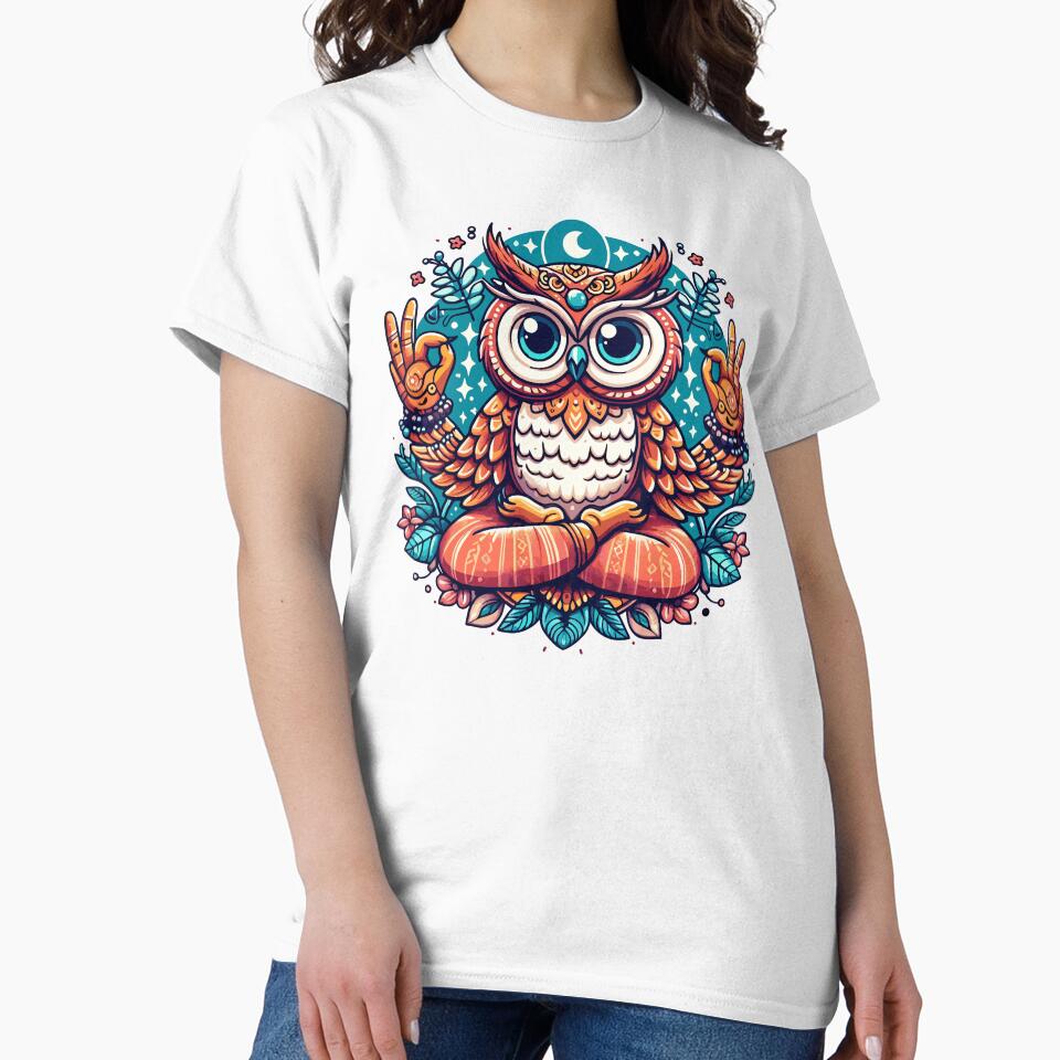 Owl Yoga: Abstract Art by Designowner